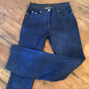 Peter Golding London Gold Effect Jeans Size 8 NWOT New